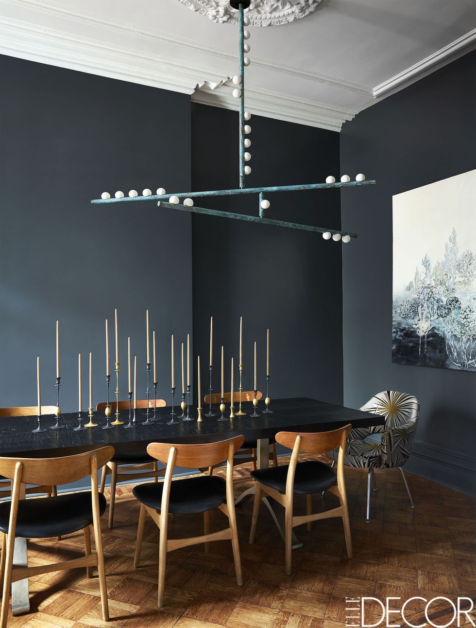 How To Use Black Wall Paint Decor, Black Dining Room