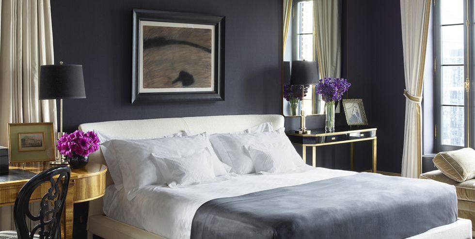 35 Black Room Decorating Ideas How To, Light Blue Bedroom Black Furniture Paints