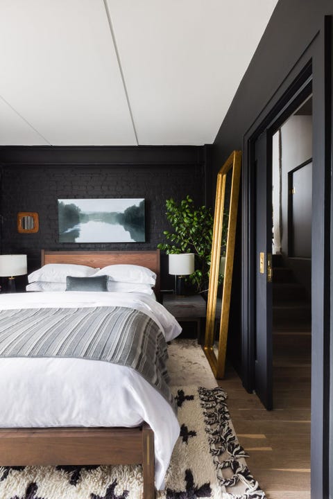 Black White and Gold Bedroom 35 Black Room Decorating Ideas How to Use Black Wall 