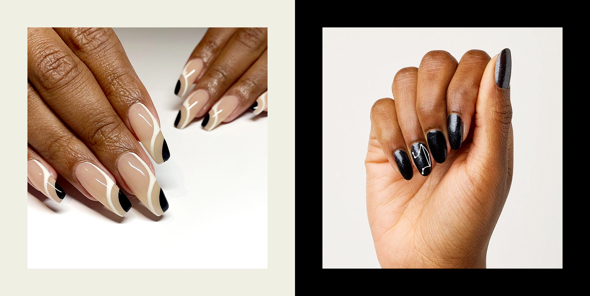 23 Best Black And White Nail Ideas And Designs To Copy In 21