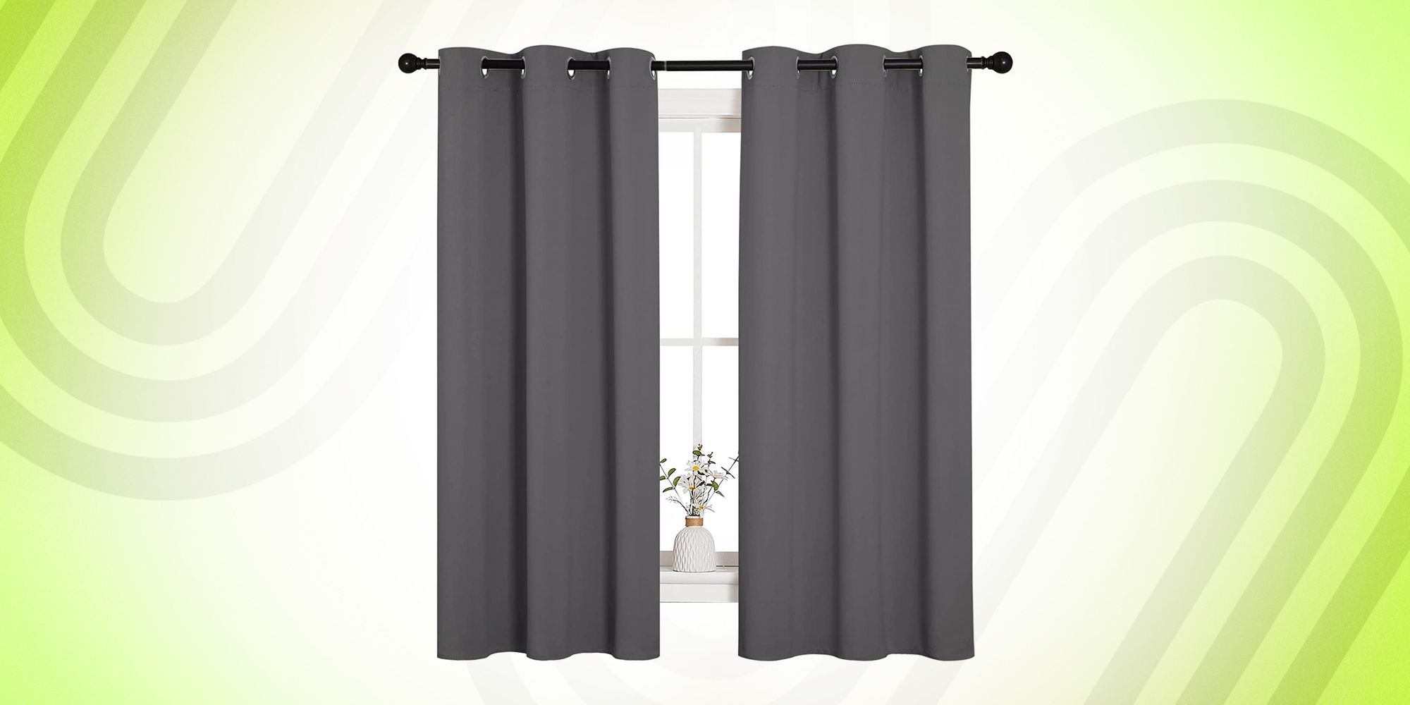 5 SIZES & 6 COLOURS! NEW Thermal Blackout Curtains RING TOP 