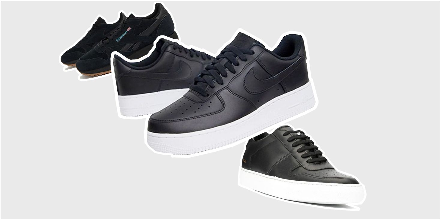black trainer style shoes