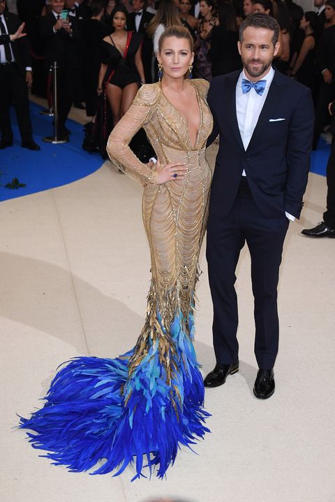 blake lively and ryan reynolds at the 2017 met gala