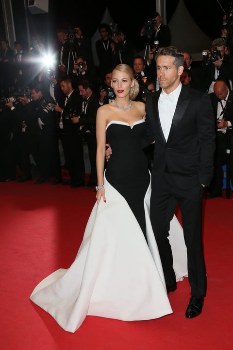 blake lively and ryan reynold at the captive premiere in cannes