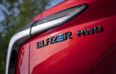 press photo of the chevy blazer ev which will debut in 2024