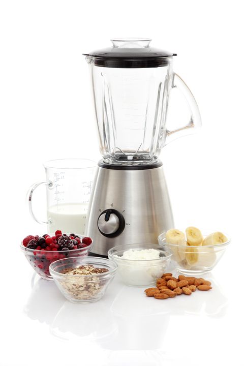 Blender with ingredients for a Fitness Shake