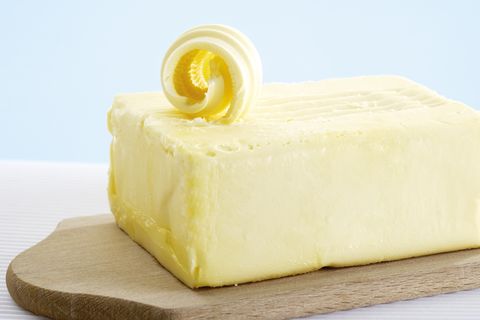 block of butter, close up
