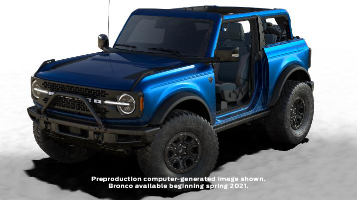 2021 Ford Bronco First Edition Gets Special Lightning Blue Paint