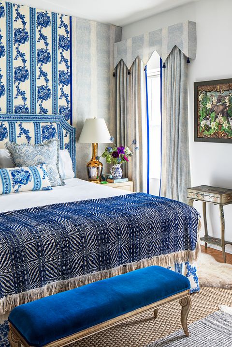 17 Beautiful Blue Bedroom Ideas 2021 How To Design A - Navy Blue Home Decor Items