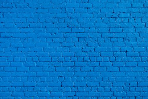 Blue Brick wall background.