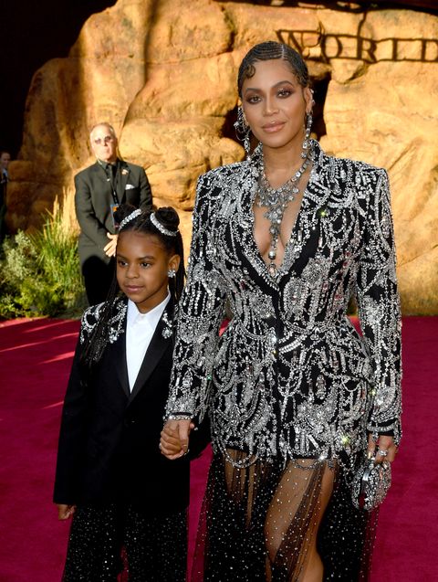 beyoncé and blue ivy at the ﻿lion king ﻿premiere in july 2019﻿