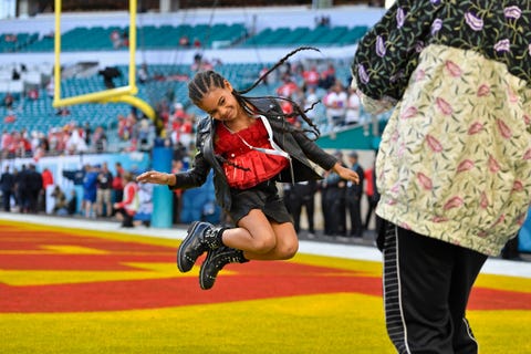 blue ivy carter at the 2020 super bowl