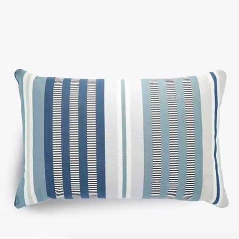 john lewis ottoman stripe cushion in blue