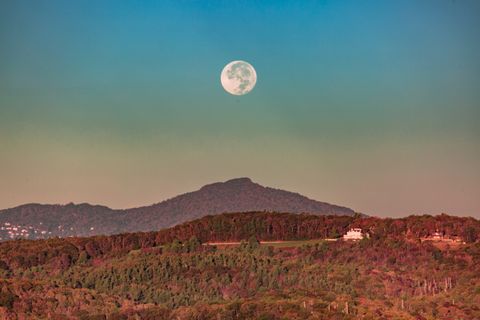 blue ridge mountain harvest moon