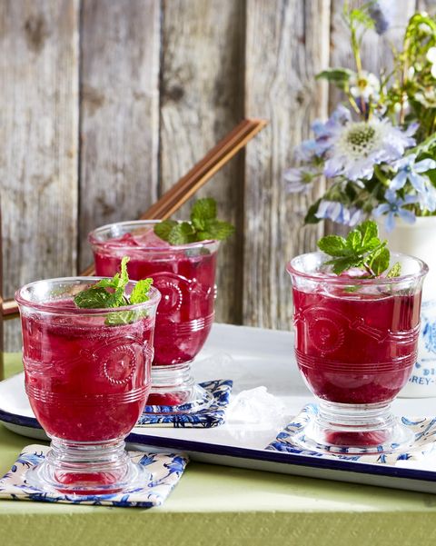 blueberry mint cocktail