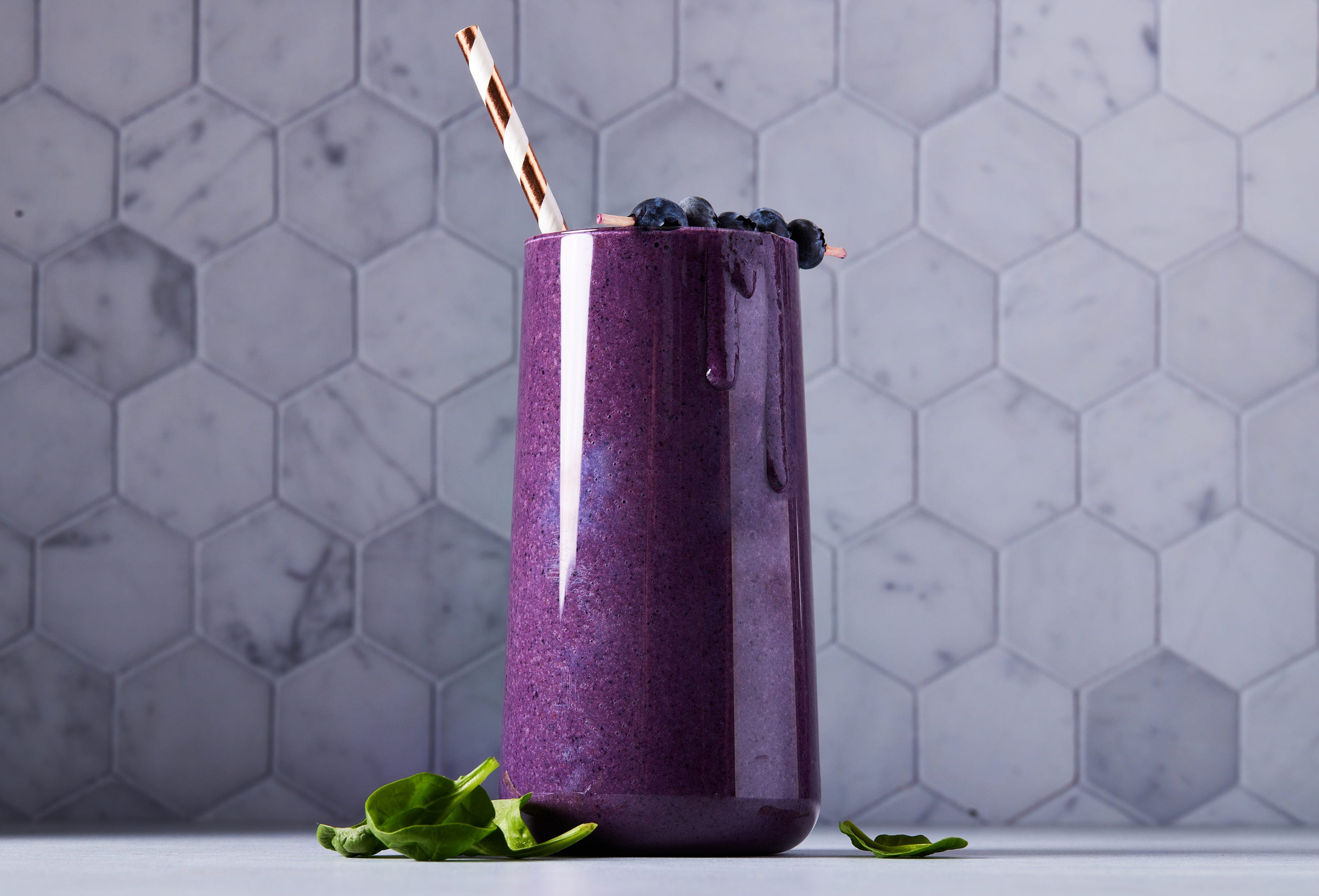 Not A Big Banana Fan? This Almond Butter & Blueberry Smoothie Is For You