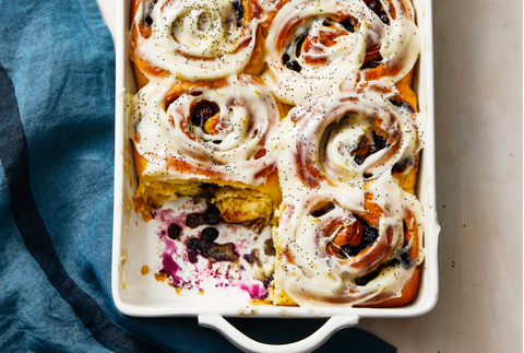 blueberry sweet rolls with lemon recipe