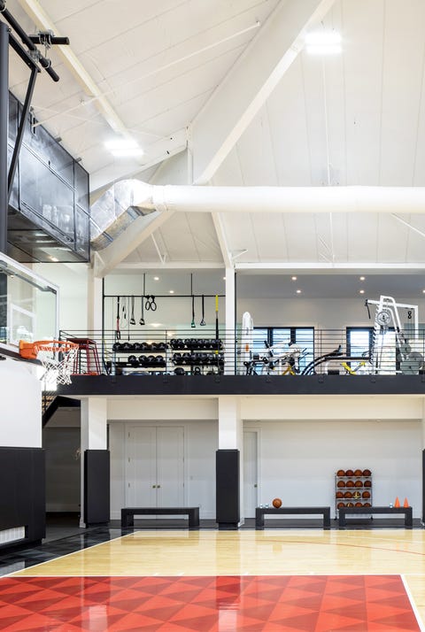 Inside A House With A Full Size Basketball Court Inside Dale Blumberg Design