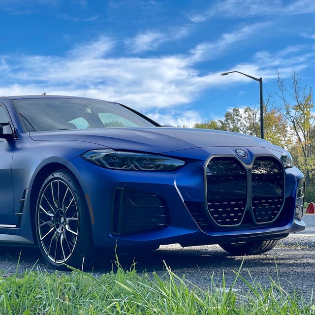 bmw i4 2022 matte blue m50i