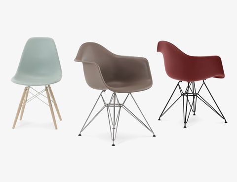 herman miller eames molded plastic chairs