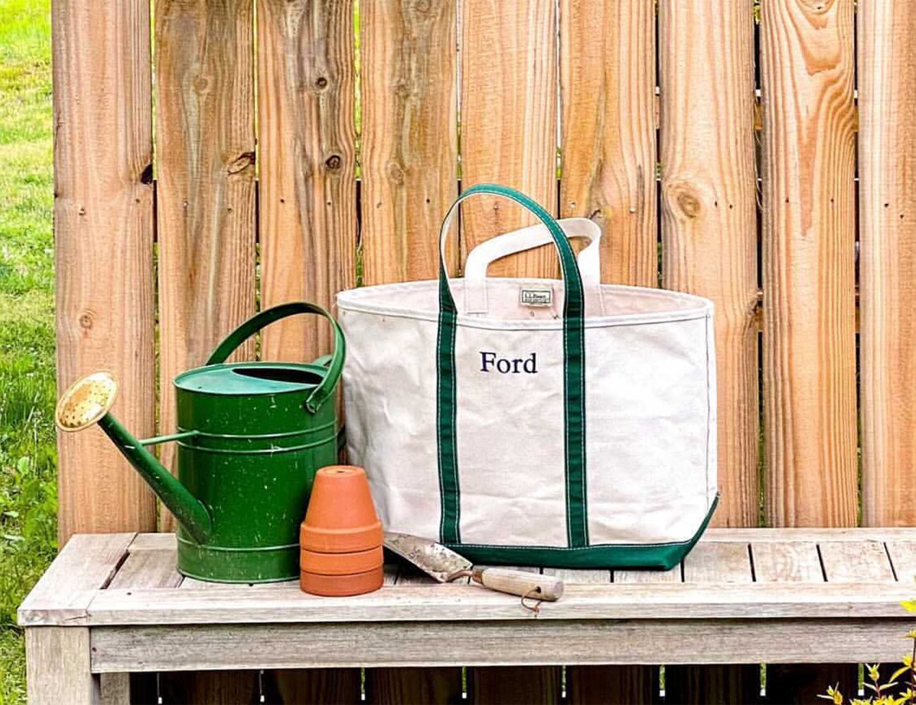 ll bean tote monogram