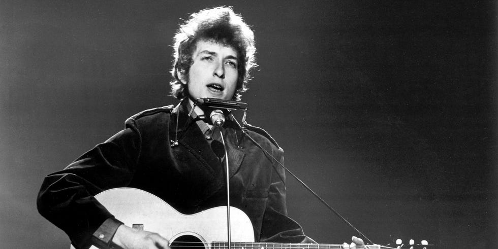 Bob Dylan en un recital.
