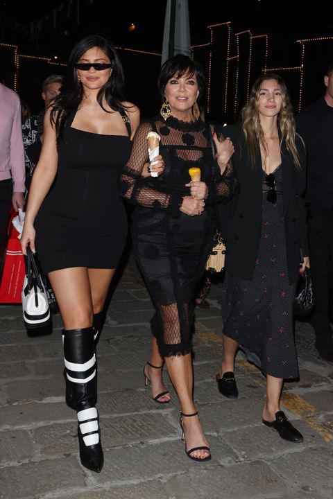 portofino, italy may 20 kylie jenner and kris jenner are seen out in portofino on may 20, 2022 in portofino, italy photo by ninogc images