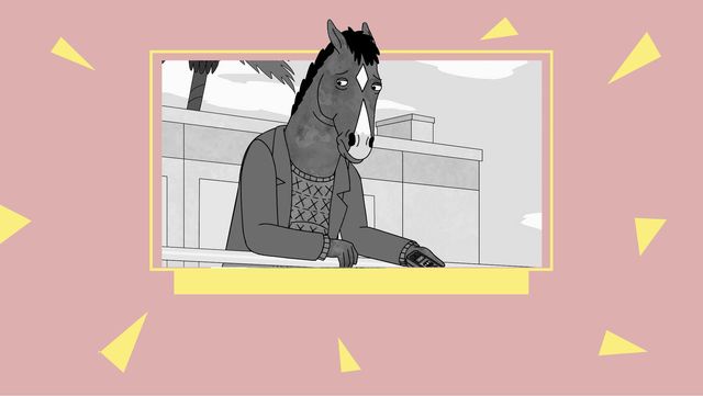 bojack horseman illustration for my mental health series
