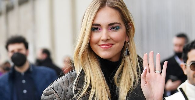 milan, italy   february 24 chiara ferragni is seen arriving at the prada fashion show during the milan fashion week fallwinter 20222023 on february 24, 2022 in milan, italy photo by jacopo raulegetty images