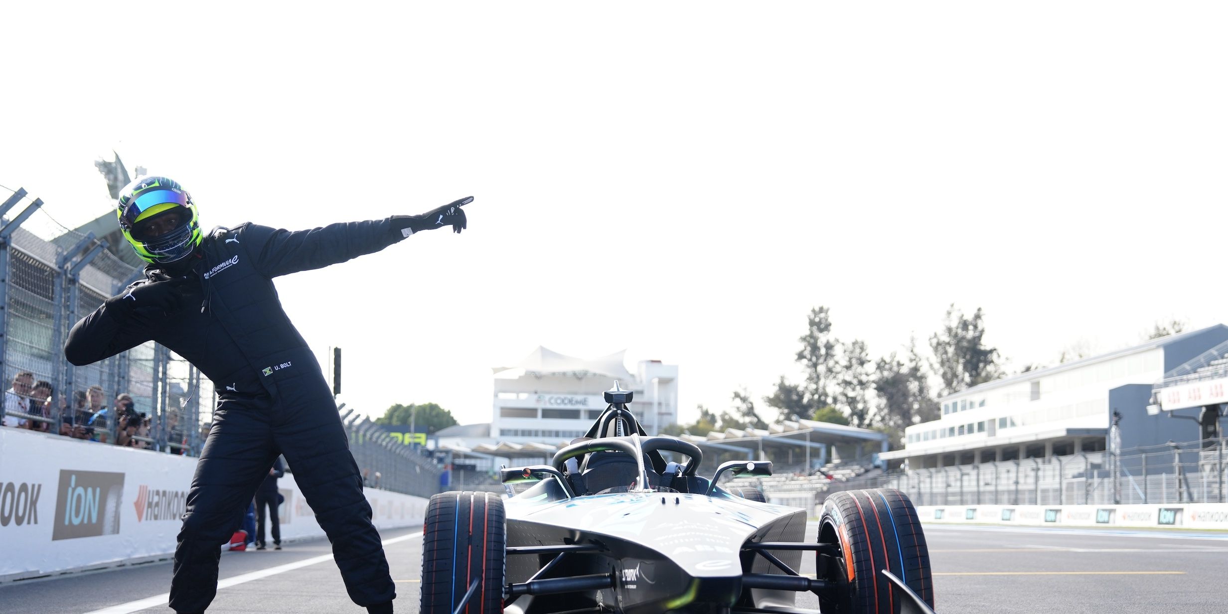 Usain Bolt Is Simply Electric Driving a GENBETA Formula E Race Car