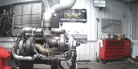 Watch a Triple-Turbo Cummins Diesel Engine Literally Explode on the Dyno