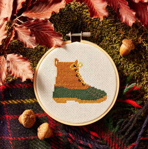 cross stitch boot cross stitch boot