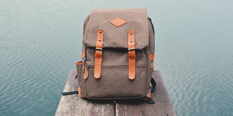 Backpack, Bag, Leather, Brown, Messenger bag, Luggage and bags, Satchel, Baggage, Buckle, Fashion accessory, 