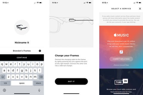Bose smart sunglasses app