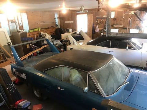 Two Plymouth Superbirds Make For One Hell Of A Barn Find