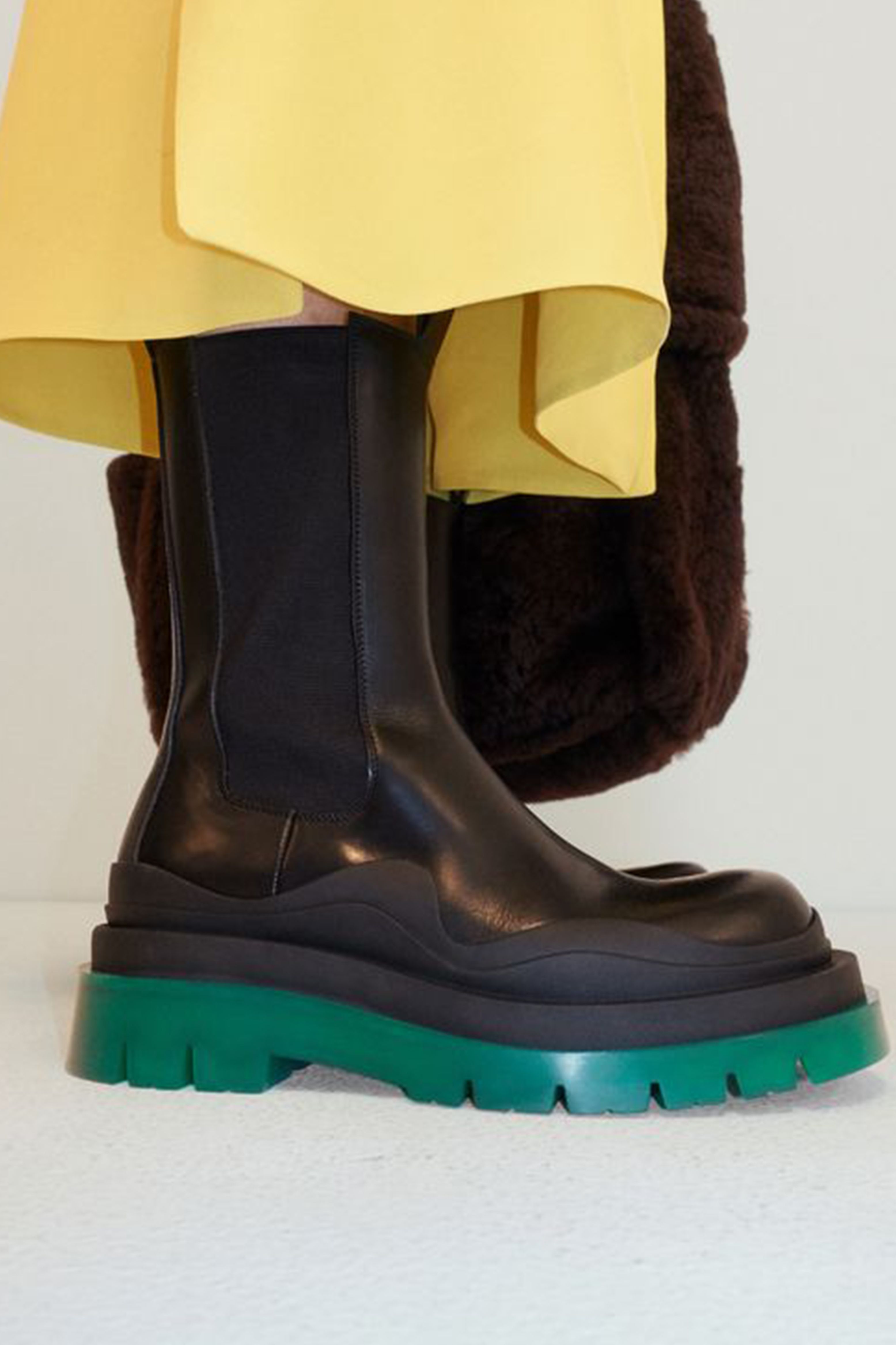 bottega veneta chevron boots