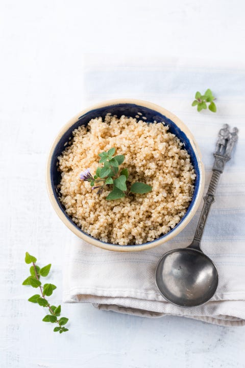 Bowl of boiled quinoa