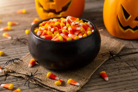 bowl of candy corn