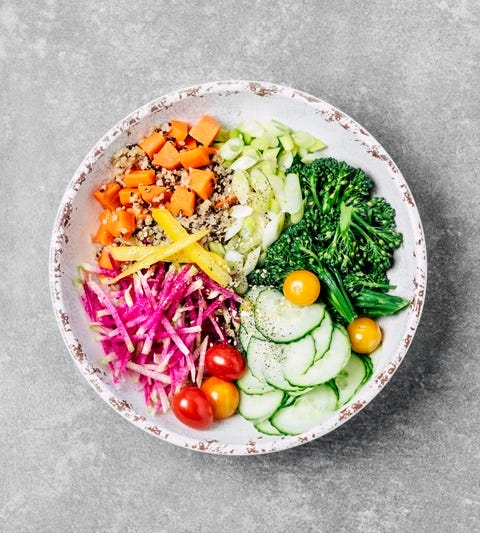¿Qué carne es peor para el colesterol, la roja o la blanca? Bowl of salad