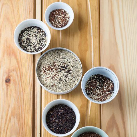 Bowls of different quinoa