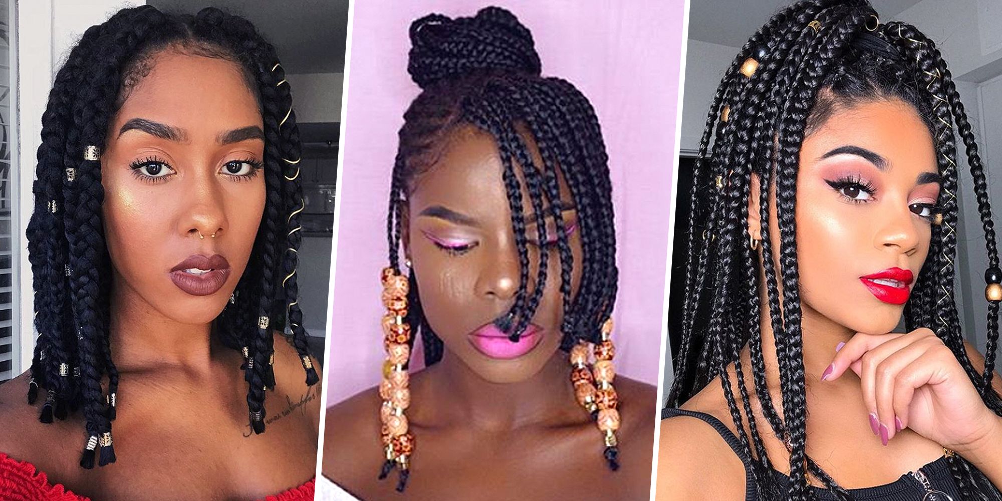 11 Pretty Box Braid Hairstyles 2018 Box Braids Ideas Inspiration