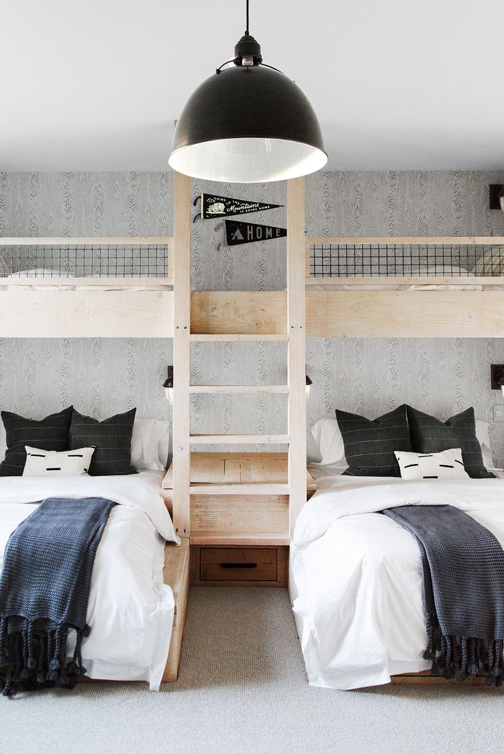 boys grey and white bedroom