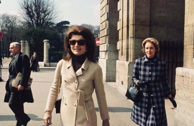 paris   circa 1968  former first lady jacqueline kennedy visits paris circa the late 1960s  photo by michael ochs archivesgetty images