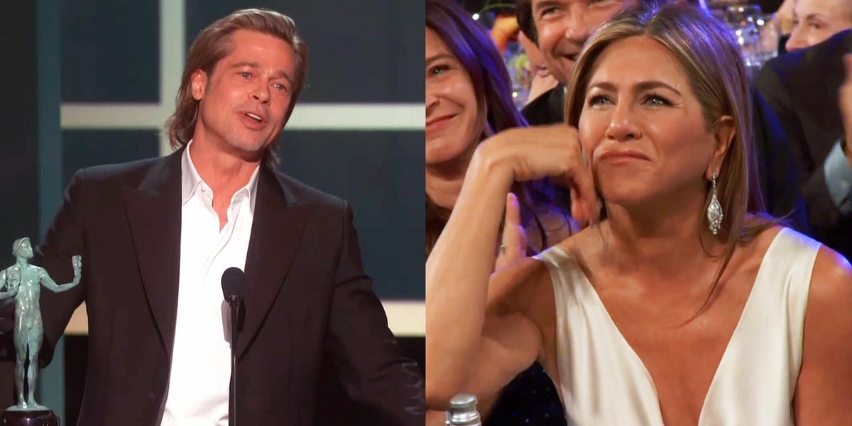 Jennifer Aniston Reacts to Brad Pitt SAG Awards 2020 Speech