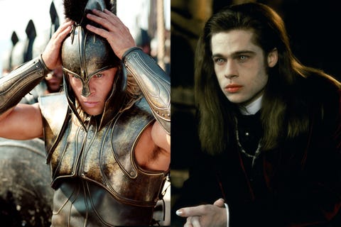 brad pitt best movies trojan interview with the vampire