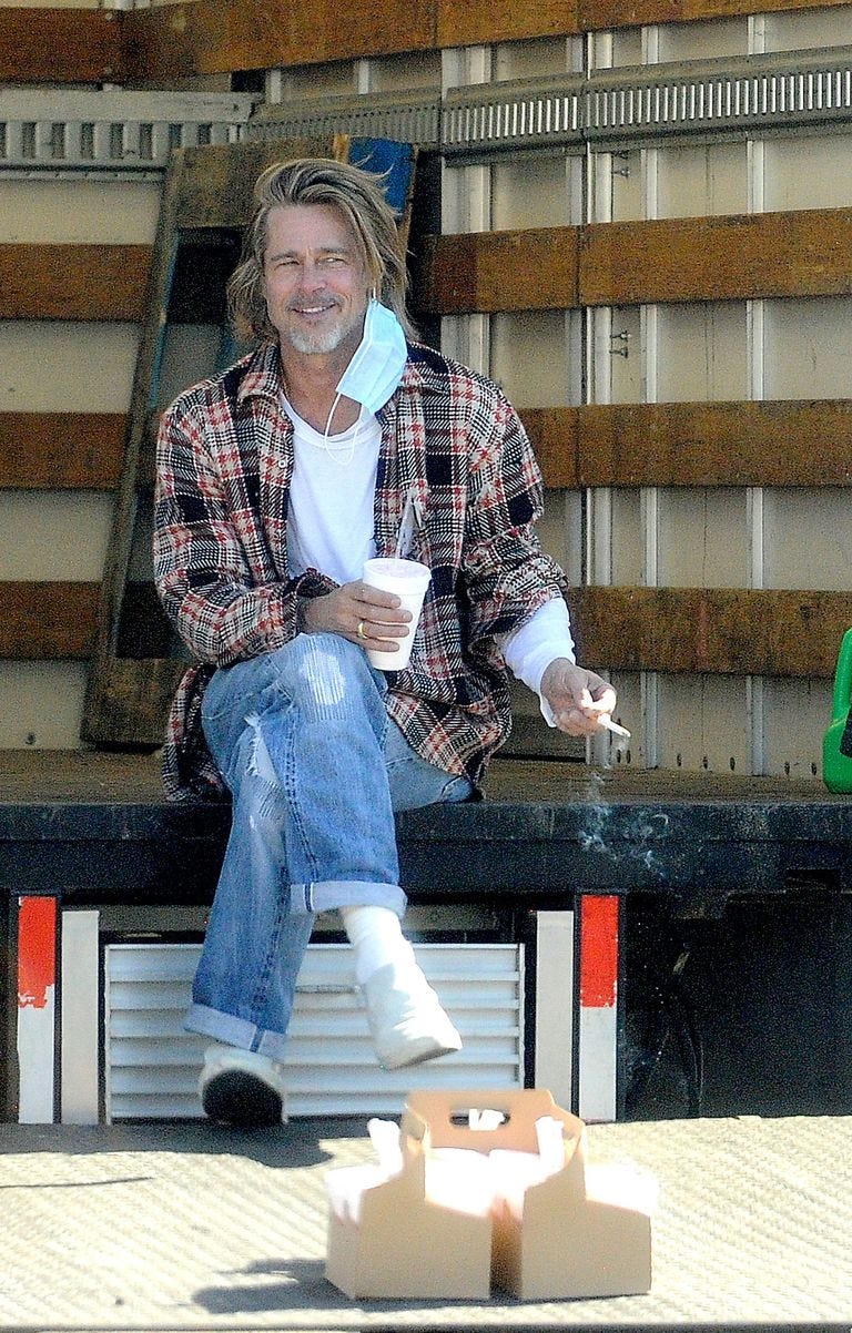 Enjoy This Look at Brad Pitt Volunteering and Delivering Groceries to Families in Need Ahead of Thanksgiving