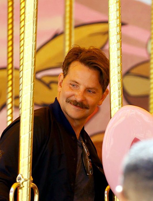 Bradley Cooper Show Off Brand New Mustache At Disneyland
