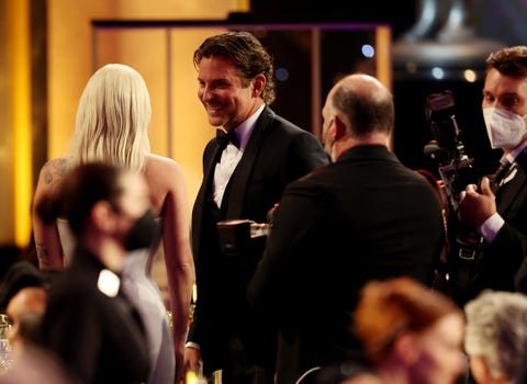 lady gaga and bradley cooper at the sag awards