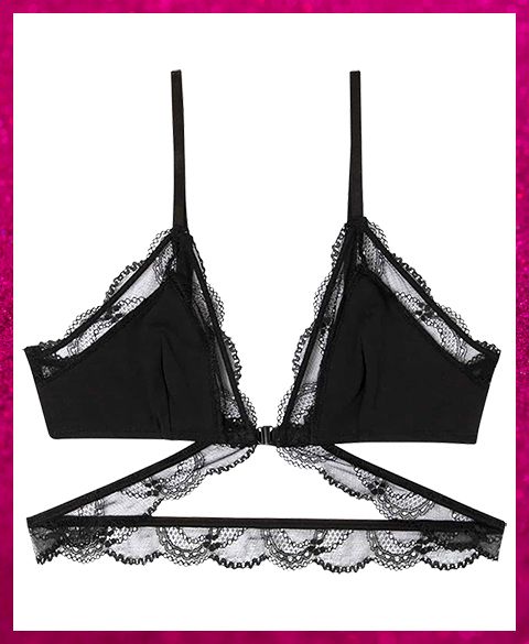 cute black bralette
