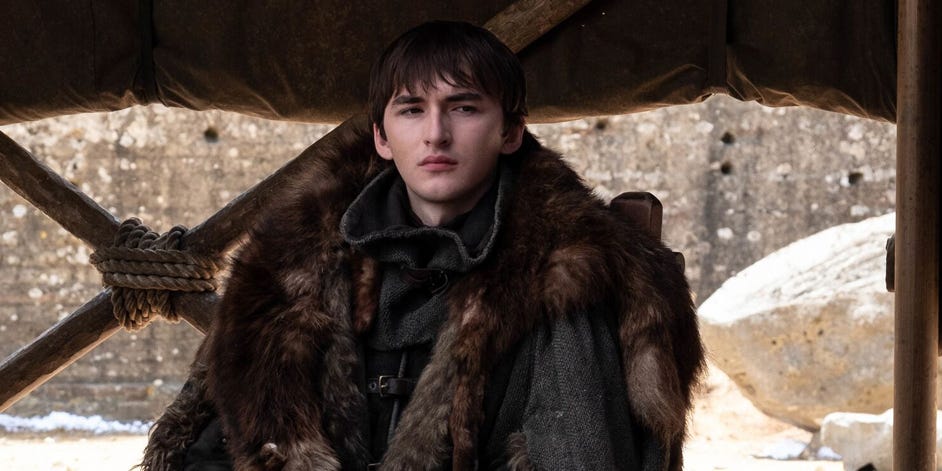 Bran Stark (Isaac Hempstead-Wright) no final de Game of Thrones (Imagem: Reprodução)